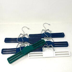 Lot of [6] Vintage TAMOR Type Plastic Pants Skirts Clamp Hangers